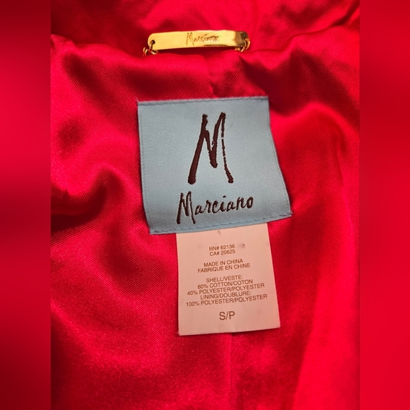 MARCIANO Hot Pink Belted Trench Coat With a Satin Feel. Size Small - Picture 12 of 16